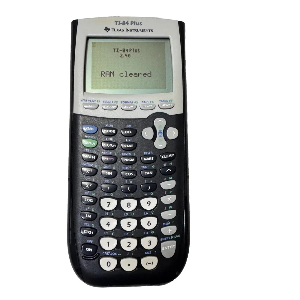 Texas Instruments TI-84 Plus Graphing Calculator W/Cover Black